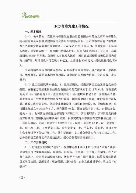 东方帝维简报（***期）