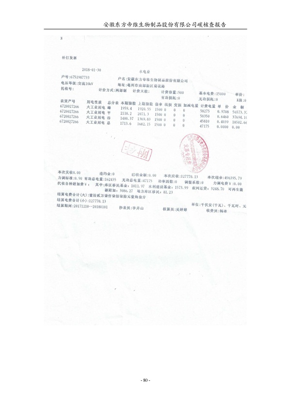 东方帝维--2017年碳核查报告