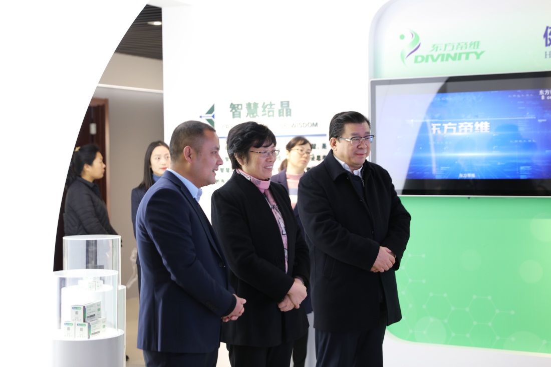 安徽省委常委、统战部部长刘莉一行莅临东方帝维参观调研