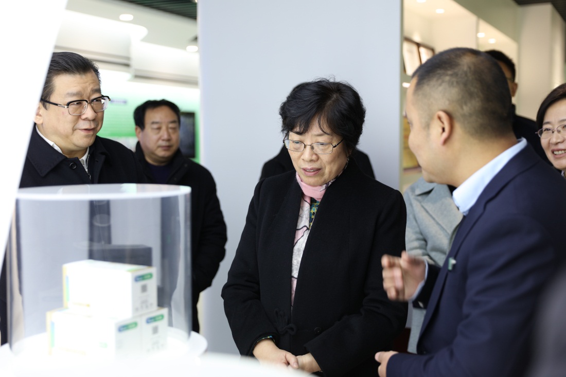 安徽省委常委、统战部部长刘莉一行莅临东方帝维参观调研